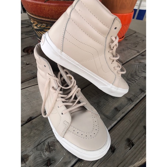 light pink vans high top